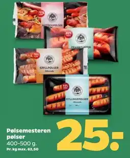 Netto Pølsemesteren pølser tilbud