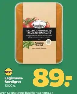 Netto Løgismose færdigret tilbud