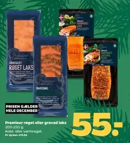 Netto Premieur røget eller gravad laks tilbud