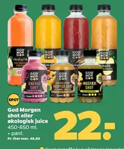 Netto God Morgen shot eller økologisk juice tilbud