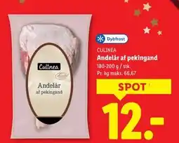 Lidl Andelår af pekingand tilbud