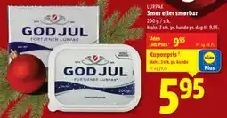 Lidl Smør eller smørbar tilbud