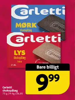 Løvbjerg Carletti chokopålæg tilbud