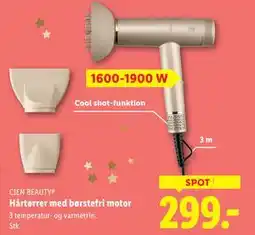 Lidl Hårtørrer med børstefri motor tilbud