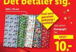 Lidl Gavepapir tilbud