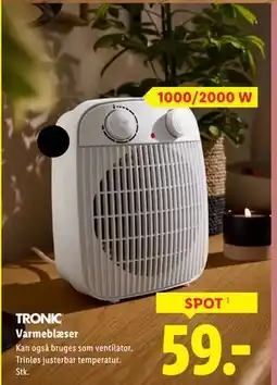 Lidl Varmeblæser tilbud