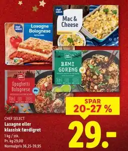 Lidl Lasagne eller klassisk færdigret tilbud