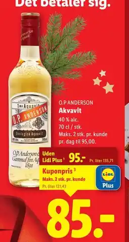 Lidl Akvavit tilbud