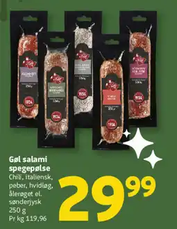 Løvbjerg Gøl salami spegepølse tilbud