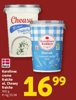 Løvbjerg Arla Karolines creme fraiche el. Cheasy fraiche tilbud
