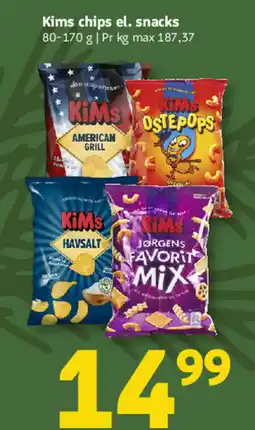 Løvbjerg Kims chips el. snacks tilbud