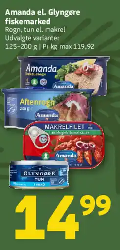 Løvbjerg Amanda el. Glyngøre fiskemarked tilbud