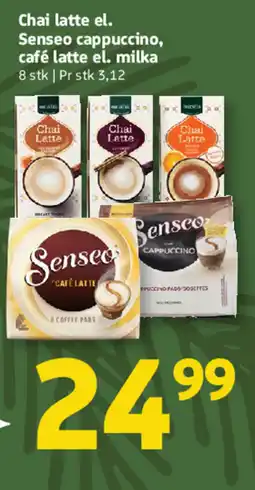 Løvbjerg Chai latte el. Senseo cappuccino, café latte el. milka tilbud