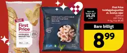 Løvbjerg First Price hvidløgsbaguettes el. Gestus rejer tilbud