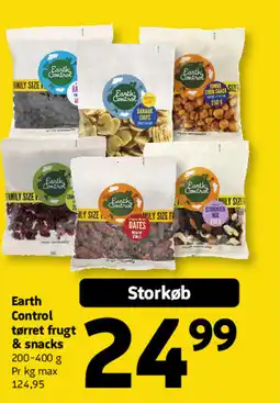 Løvbjerg Earth Control tørret frugt & snacks tilbud