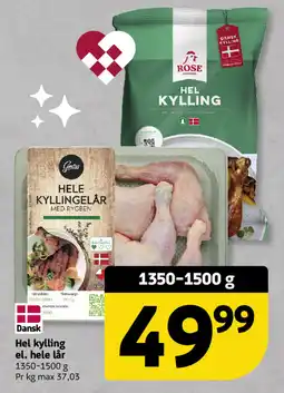 Løvbjerg Hel kylling el. hele lår tilbud
