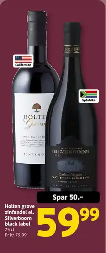 Løvbjerg Holten grove zinfandel el. Silverboom black label tilbud