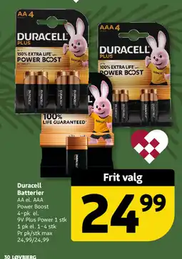 Løvbjerg Duracell Batterier tilbud