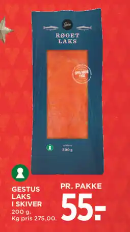 MENY GESTUS Laks i skiver tilbud
