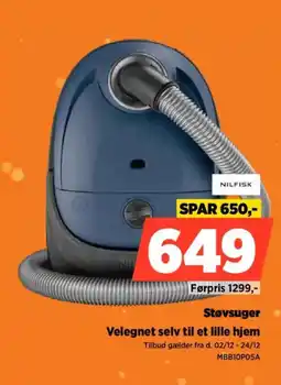 Power NILFISK Støvsuger Velegnet selv til et lille hjem tilbud