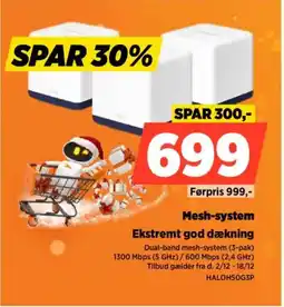 Power Mesh-system Ekstremt god dækning tilbud