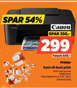 Power Canon Printer Kant-til-kant print tilbud