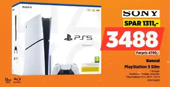 Power SONY Konsol PlayStation 5 Slim tilbud