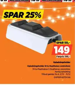 Power Opladningsholder til to DualSense-controllere tilbud