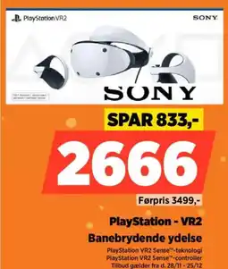 Power SONY PlayStation - VR2 Banebrydende ydelse tilbud