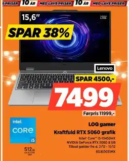 Power LOQ gamer Kraftfuld RTX 5060 grafik tilbud