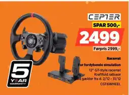 Power CEPTER Racerrat For fordybende simulation tilbud