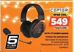 Power CEPTER Air Pro V2 trådløst gaming Forbedr din spiloplevelse tilbud