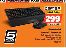 Power CEPTER Neo gaming kit Essentielt PC gaming kit tilbud