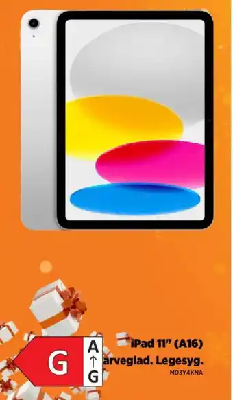 IPad 11" (A16) Garveglad. Legesyg.