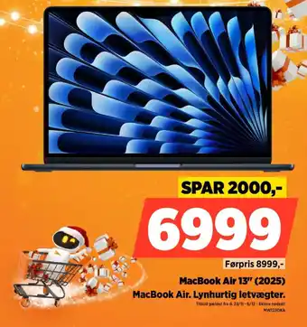Power MacBook Air 13" (2025) MacBook Air. Lynhurtig letvægter. tilbud
