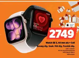 Power Watch SE 3, 44 mm alu + Cell Bevæg dig. Snak. Mål dig. Forelsk dig. tilbud