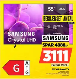 Power Samsung 55" 4K Smart TV tilbud