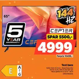 Power Cepter text here tilbud