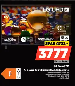 Power LG 4K Smart TV Al Sound Pro til biograflyd derhjemme tilbud