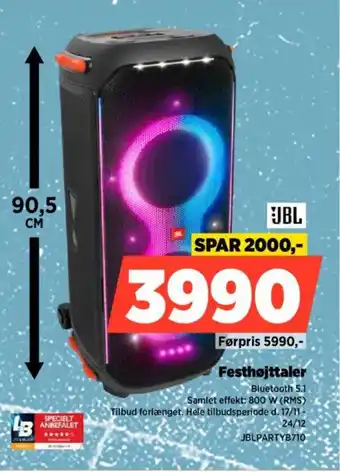 Power JBL Festhøjttaler tilbud