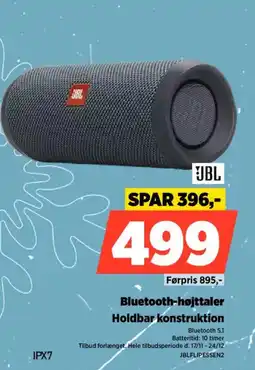 Power JBL Bluetooth-højttaler Holdbar konstruktion tilbud