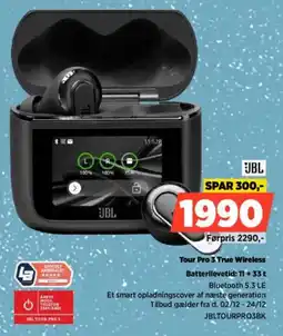 Power JBL Tour Pro 3 True Wireless Batterilevetid: 11 +33t tilbud