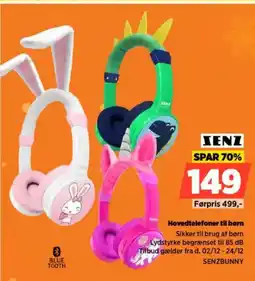 Power Zenz Hovedtelefoner til børn tilbud