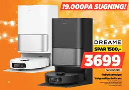 Power DREAME Robotstøvsuger Vælg mellem to farver tilbud