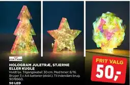 jem & fix HOLOGRAM JULETRÆ, STJERNE ELLER KUGLE tilbud
