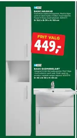 jem & fix BASIC HØJSKAB tilbud