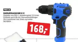 jem & fix SKRUEMASKINE 8 V tilbud