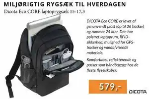 Dicota Eco CORE laptoprygsæk 15-17,3