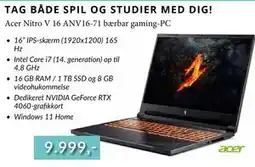 CBC Acer Nitro V 16 ANV16-71 bærbar gaming-PC tilbud