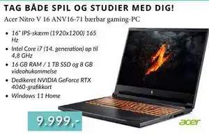 Acer Nitro V 16 ANV16-71 bærbar gaming-PC